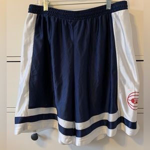 Rawlings Large Navy Blue & White Athletic Shorts